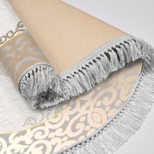 Exclusive Saray Saçaklı Dijital Halı Senay Krem