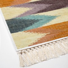 Exclusive Saray Saçaklı Dijital Halı Tugba Renkli̇