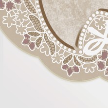 Exclusive Saray Figürlü Dijital Halı Lily Bej