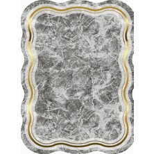 Exclusive Saray Figürlü Dijital Halı Violet Gri