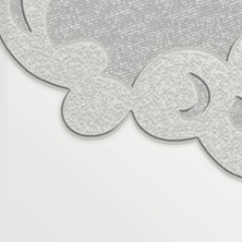 Exclusive Saray Figürlü Dijital Halı Libby Gri