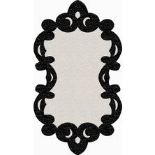 Exclusive Saray Figürlü Dijital Halı Libby Siyah