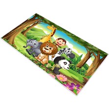 Exclusive Saray Dijital Figürlü Kids Halı Deniz Yeşi̇l