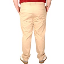 ModeXL Büyük Beden Erkek Pantolon Keten 20850 Bej