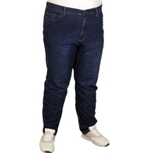 ModeXL Büyük Beden Erkek Pantolon Kot  Classics 19702 Koyu Mavi