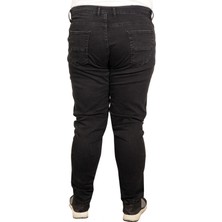 ModeXL Büyük Beden Erkek Pantolon Kot  Classics 20900 Füme