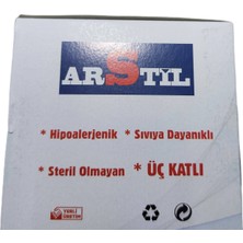 Arstil 3 Katlı Cerrahi Medikal Maske 50 Adet Siyah