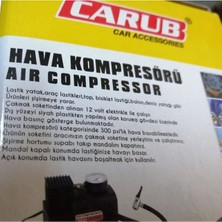 Carub Akmaklık Girişli Hava Kompresörü 12V 300 Psi Lastik Şişirici Pompa