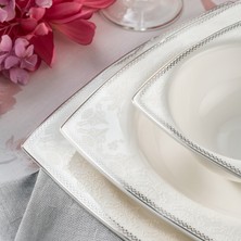 Karaca Fine Pearl Sedef 86 Parça 12 Kişilik İnci Yemek Takımı