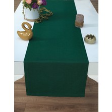 Tropik Home Tropikhome Pamuklu Yeşil Renkli Runner 40X140