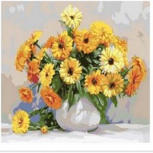 Art Liva Sayılarla Boyama Hobi Seti Tuvalli Aranjman Çiçek 40 x 50 cm