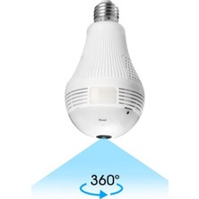 Kingboos 360 Derece Görüntü Wifi Lamba Kamera