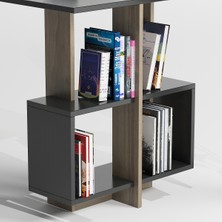 Lagomood Side Çalışma Masası Antrasit - Ceviz