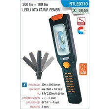 Nt Lights 300 Lm + 100 Lm Ledli Oto Tamir Feneri
