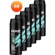 Axe Apollo Erkek Deodorant 150 ml 6'lı Set