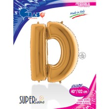 Grabo Harf Balon Folyo 100 cm Gold D