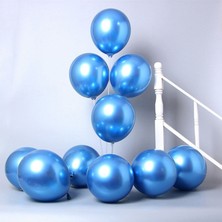 Hbk Mavi Krom Metalik Balon (Aynalı Balon) 10 Adet
