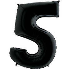 Grabo Rakam Balon Folyo 100 cm Siyah 5