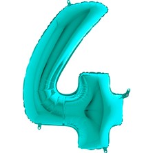 Grabo Rakam Balon Folyo 100 cm Tiffany (Yeşil) 4