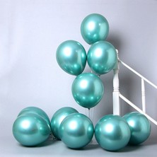 Hbk Yeşil Krom Metalik Balon (Aynalı Balon) 10 Adet
