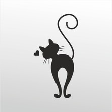 Technopa Folyo Sticker Kedi 109 90  cm Uzunluk Dekoratif Sticker