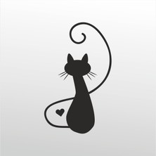 Technopa Folyo Sticker Kedi 112 90  cm Uzunluk Dekoratif Sticker