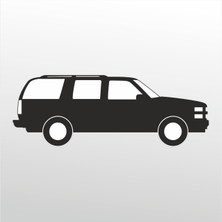 Technopa Folyo Sticker Jeep 40 cm Uzunluk Dekoratif Sticker