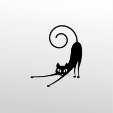 Technopa Folyo Sticker Kedi 102 60 cm Uzunluk Dekoratif Sticker