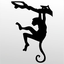 Technopa Folyo Sticker Maymun 70 cm Uzunluk Dekoratif Sticker