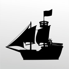 Technopa Folyo Sticker Gemi 107 60 cm Uzunluk Dekoratif Sticker