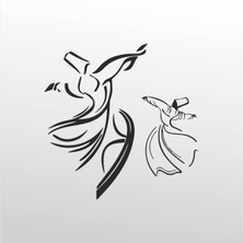 Technopa  Folyo Sticker Mevlana 50  cm Uzunluk Dekoratif Sticker
