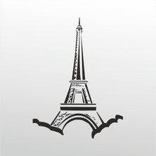 Technopa  Folyo Sticker Eyfel Kulesi 80  cm Uzunluk Dekoratif Sticker