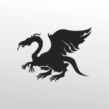 Technopa  Folyo Sticker Ejderha 101 40  cm Uzunluk Dekoratif Sticker