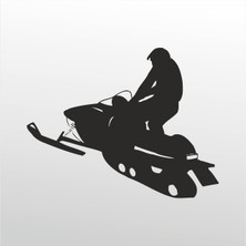 Technopa  Folyo Sticker Motorlu Kızak 70  cm Uzunluk Dekoratif Sticker