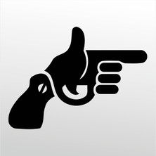 Technopa  Folyo Sticker El Silahı 130  cm Uzunluk Dekoratif Sticker