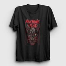Presmono Unisex Siyah Warrior Machine Head T-Shirt