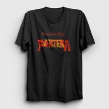 Presmono Unisex Siyah Hell Pantera T-Shirt