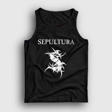 Presmono Unisex Siyah Logo Sepultura Atlet