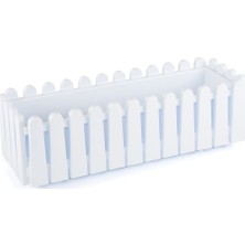 Serinova Istanbul Balkon Saksı 14 Lt Beyaz