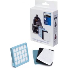 Populer Philips Uyumlu  Powerpro Active Fc 8644/91 Süpürge Hepa Filtre Seti Beyaz Kutulu
