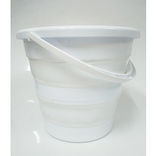 Plastart Katlanır Beyaz Kova 12,8 Lt