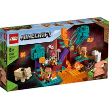 LEGO Minecraft# Çarpık Orman 21168 Minecraft Nether Oyun Seti; Çarpık Ormanda Eğlenceli ve Yaratıcı bir Yapım Oyuncağı Seti (287 Parça)