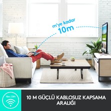 Logitech K400 Plus Dokunmatik Yüzeyli USB Bağlantılı Türkçe Q TV Klavyesi - Siyah