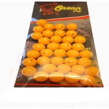 Sr Sazanrig Dip Yemi Turuncu Boncuk 10 mm (Dar Delik) 35 Adet
