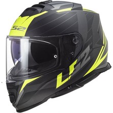 Ls2 Storm Nerve Mat Siyah-Neon Sarı Kask