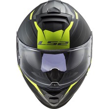 Ls2 Storm Nerve Mat Siyah-Neon Sarı Kask