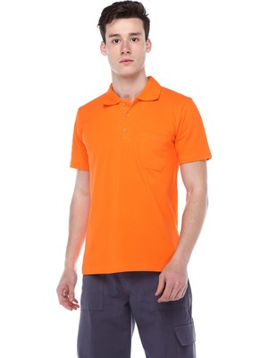 Ağca Turuncu Polo Yalka Tshirt