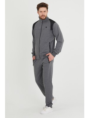 Dawrazz Erkek Hakim Yaka Eşofman Takımı Kompakt Penye Kumaş ile Rahat Kullanım