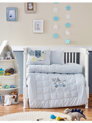 Karaca Home Traveler Mavi Cotton Comfort Bebek Seti