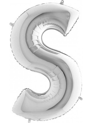 Grabo Harf Balon Folyo 100 cm Gümüş S